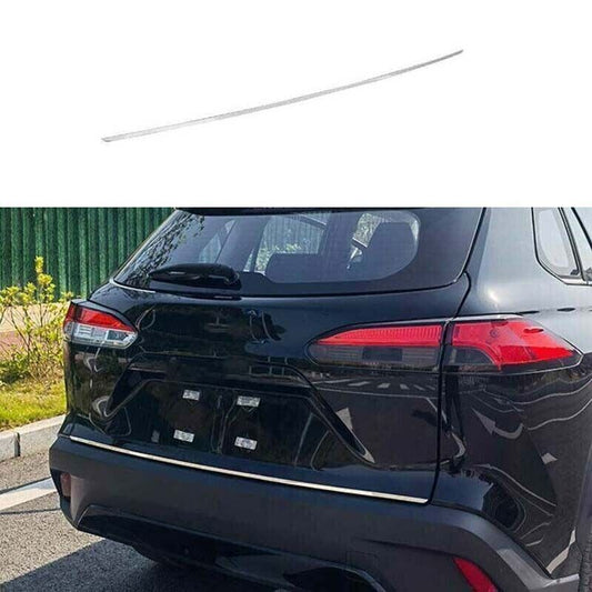 Silver Steel Rear Tailgate Trunk Lid Strip Trim for Toyota for Corolla Cross 22-24