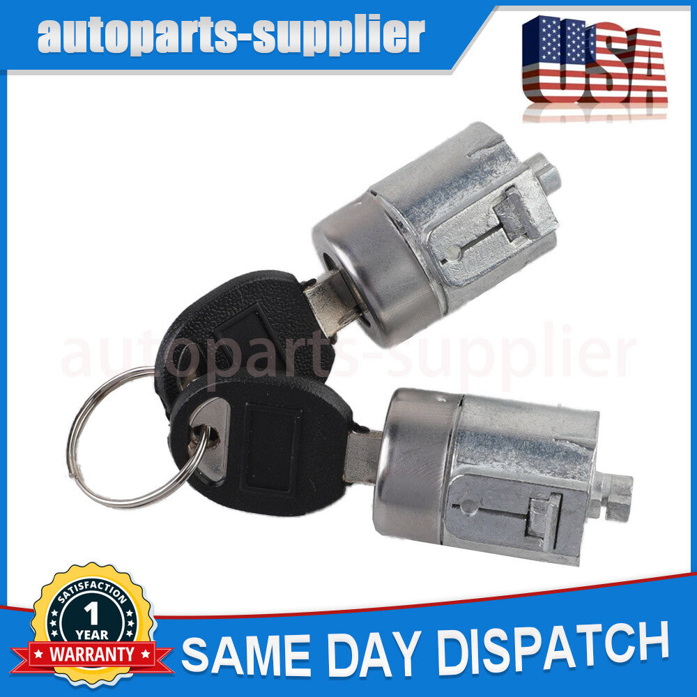 Front door lock cylinder kit (pair with key) for GimCheese C1500 K1500 for Chevrolet Tahoe for Yukon
