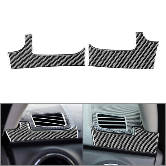 Dashboard Air Outlet Cover Trim for Toyota Tundra 2014-21 Carbon Fiber RHD Black
