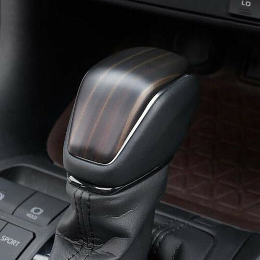 for Toyota RAV4 2019-2023 Peach Wood Grain Car Inner Gear Shift Knob Cover Trim