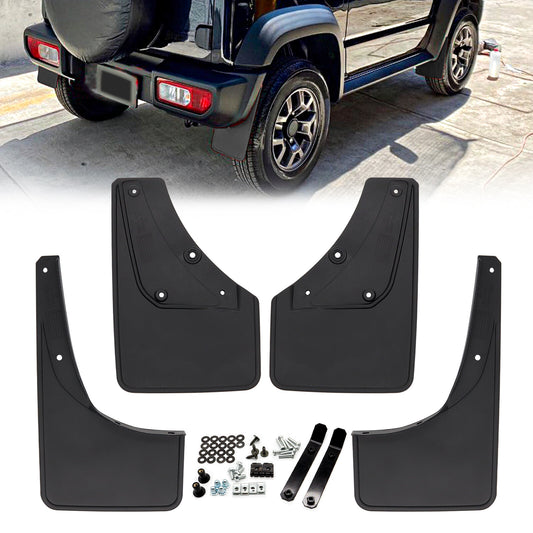 4pcs dirt catcher for Suzuki for Jimny FY 19-21 black splash flaps front + rear Q