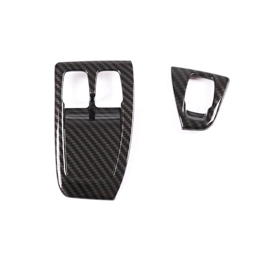 Carbon fiber ABS window lift switch cover for Smart 2010-14 n