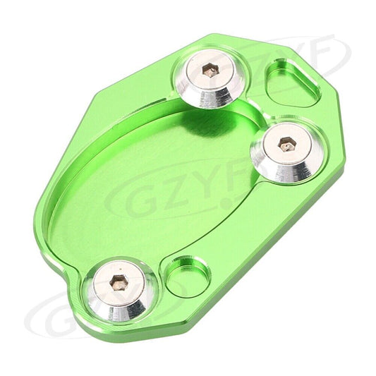 GREEN Side Stand Kickstand Plate Pad Fit for Kawasaki Z1000 ZX10R ZX6R Z1000/SX Q