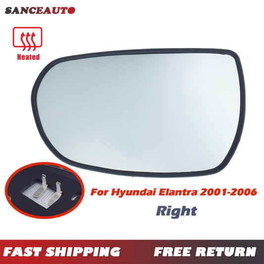 The right-side rearview mirror glass is suitable for Hyundai for Elantra 2001 - 2006 for Kia Spectra 03-04. v