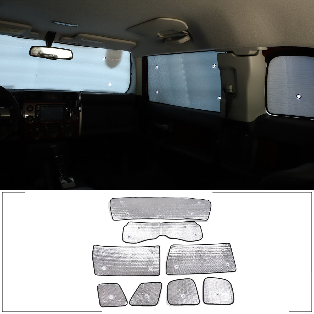Full window sunshade/shadow visor for FJ Cruiser 07-14- n