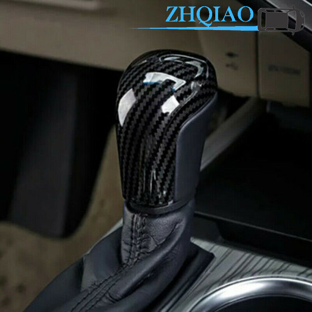 Carbon Fiber Style ABS Gear Shift Knob Cover Trim Fit for Toyota for Camry 2018-2020