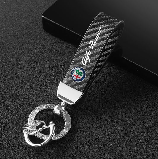 4 Piece 50mm for Alfa Romeo Blue Edge Sticker Wheel Center Sticker Badge- v
