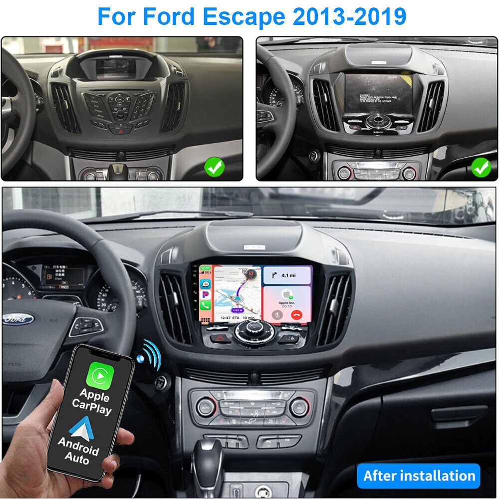 for Ford Escape 2013-2019 Android 13 Car Radio Stereo Wireless Carplay Audio GPS