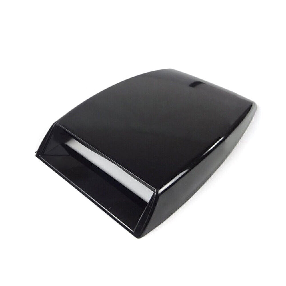 Air Flow Intake Hood Scoop Vent Bonnet Cover Roof Decorative Universal Black