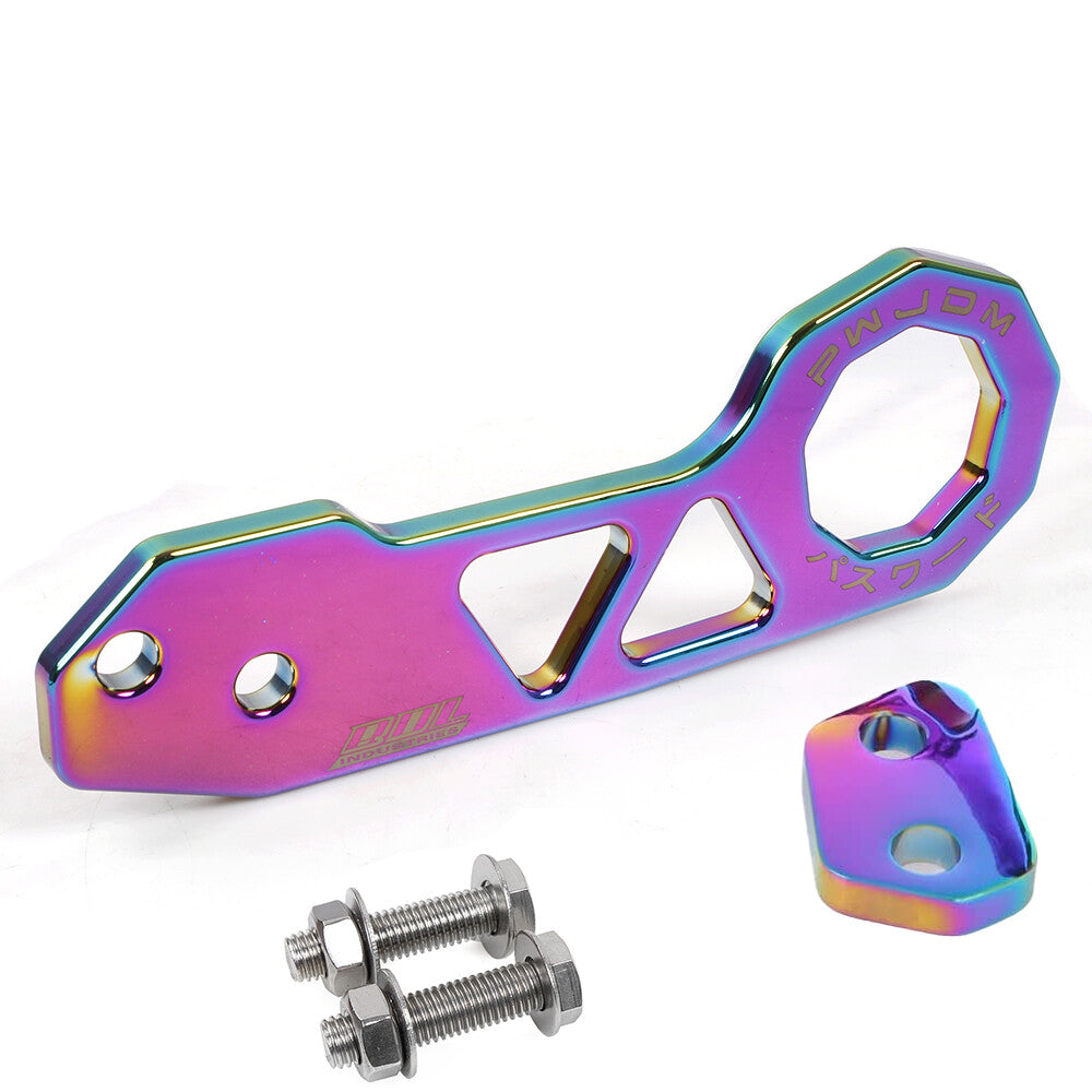 Anodized Billet Aluminum Racing Rear Tow Towing Hook Kit CNC Paint Q