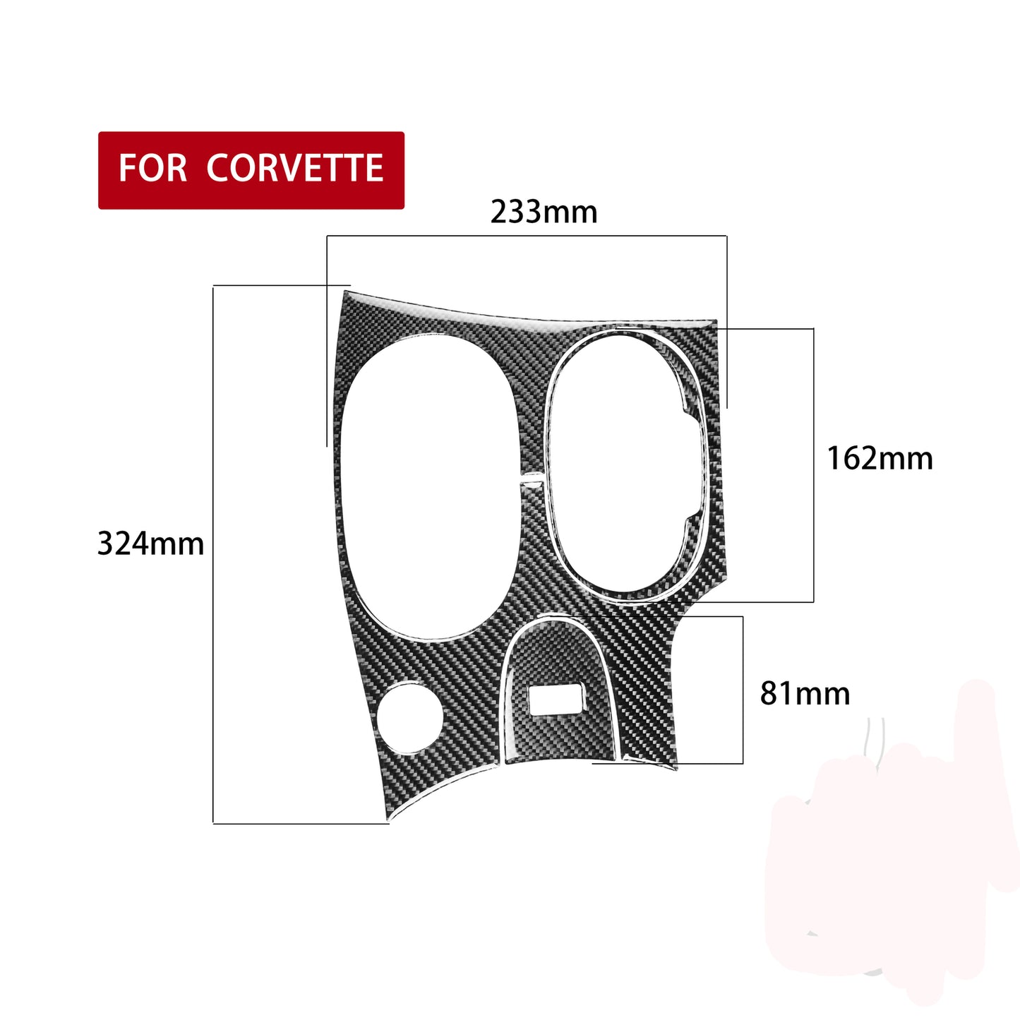 4Pcs Carbon Fiber Interior Door Handle Trim Cover for VW for Golf MK7 2014-2019 v