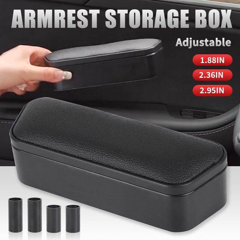 Car Armrest Door Storage Box Car Interior Lift Universal Armrest Pad Left Right