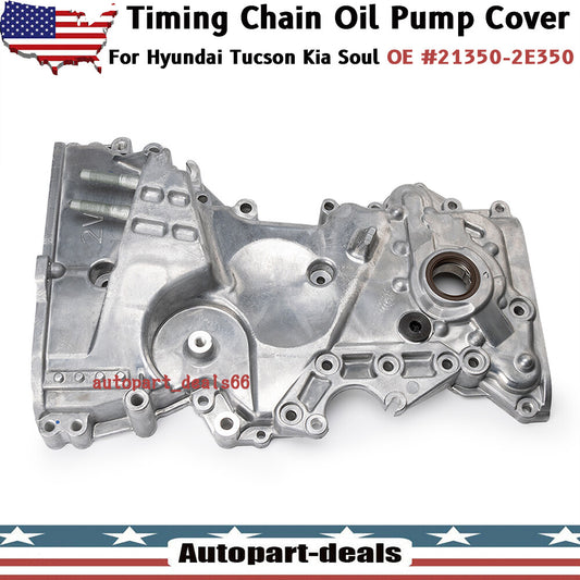 Timed chain oil pump cover for Hyundai for Tucson & for Kia Forte Soul 2.0L 2014-2019 Q