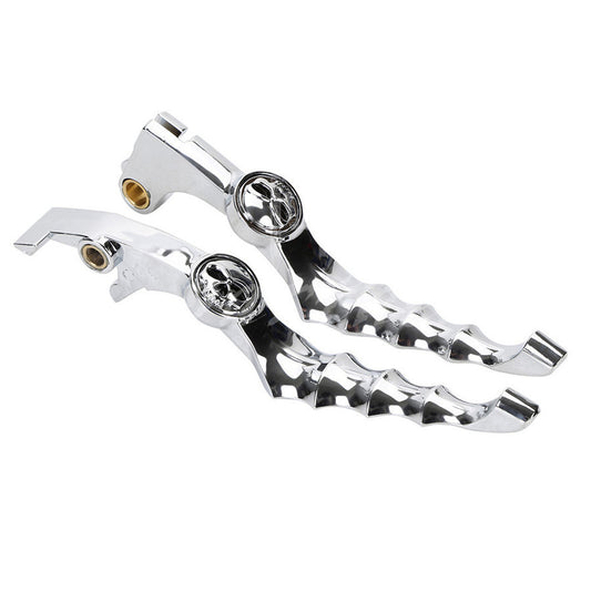 Chrome Skull Zombie Brake Clutch Cable Lever for Honda Shadow VTX VT 600 750 Q
