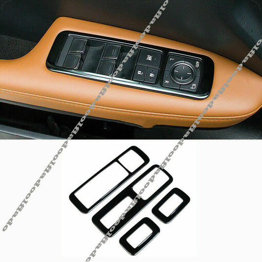 4P for Lexus RX350/450H 2016-2021 Black Car Window Lift Switch Panel Cover Frame