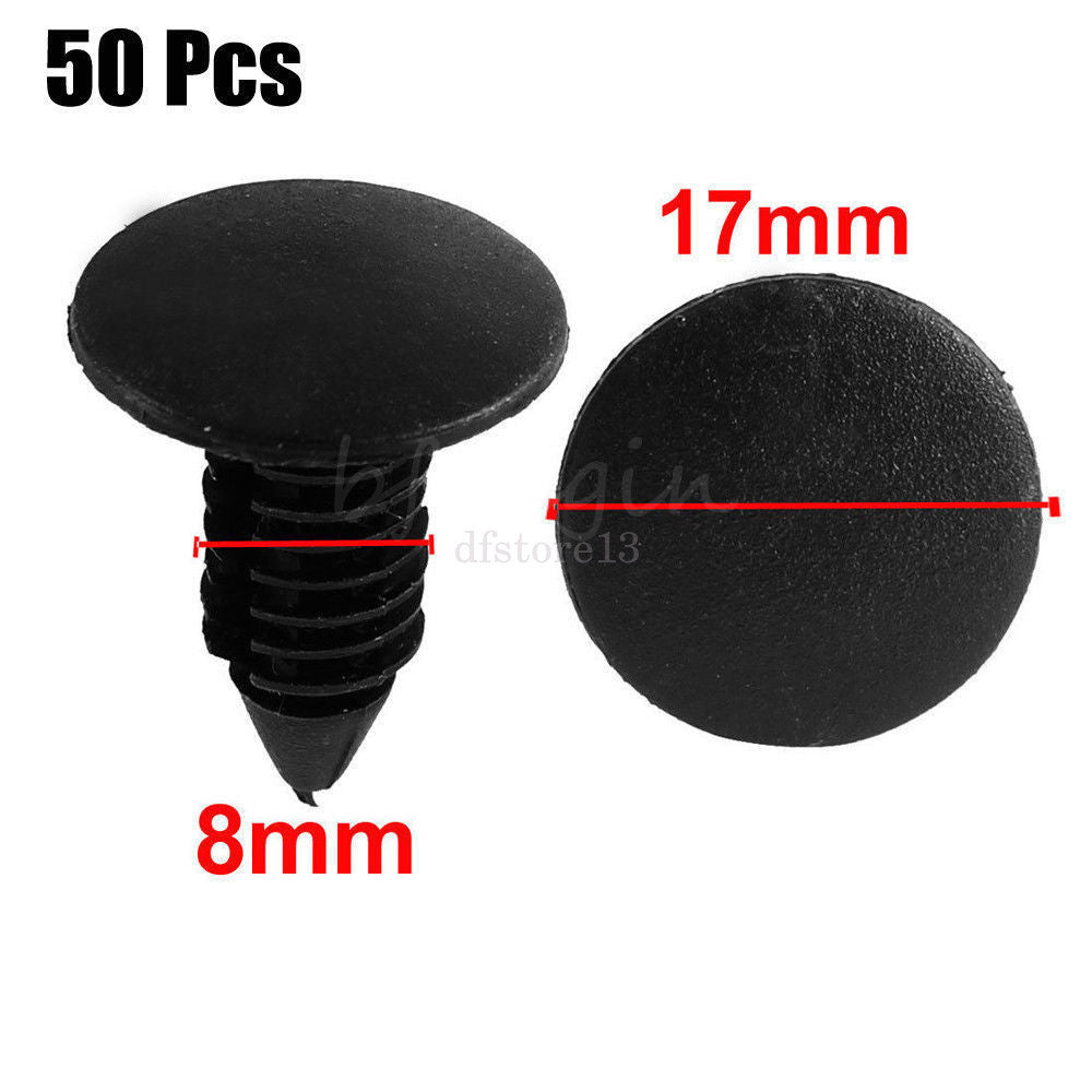 50-piece anti-collision clips, car body hole plastic rivet fasteners, mudguards - Plastic promotion