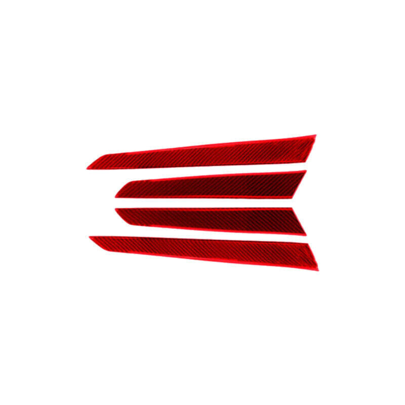 Red carbon fiber car interior door panel cover decorative sticker for W204 2007-2013 n