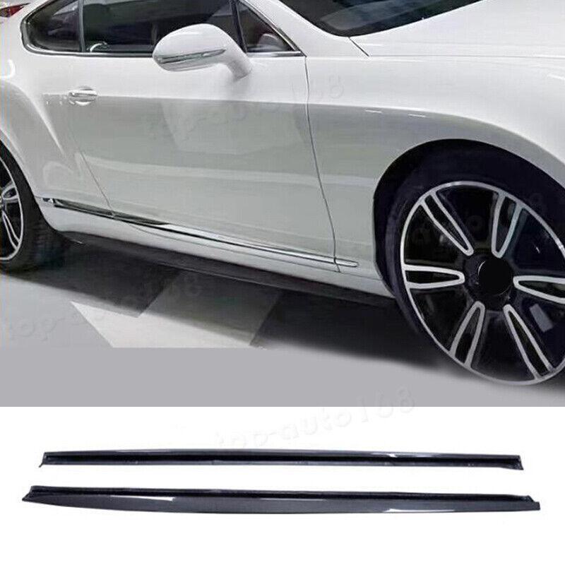 Carbon fiber side skirt boilers are suitable for the side profiles of the for Bentley GT 2012-2016.