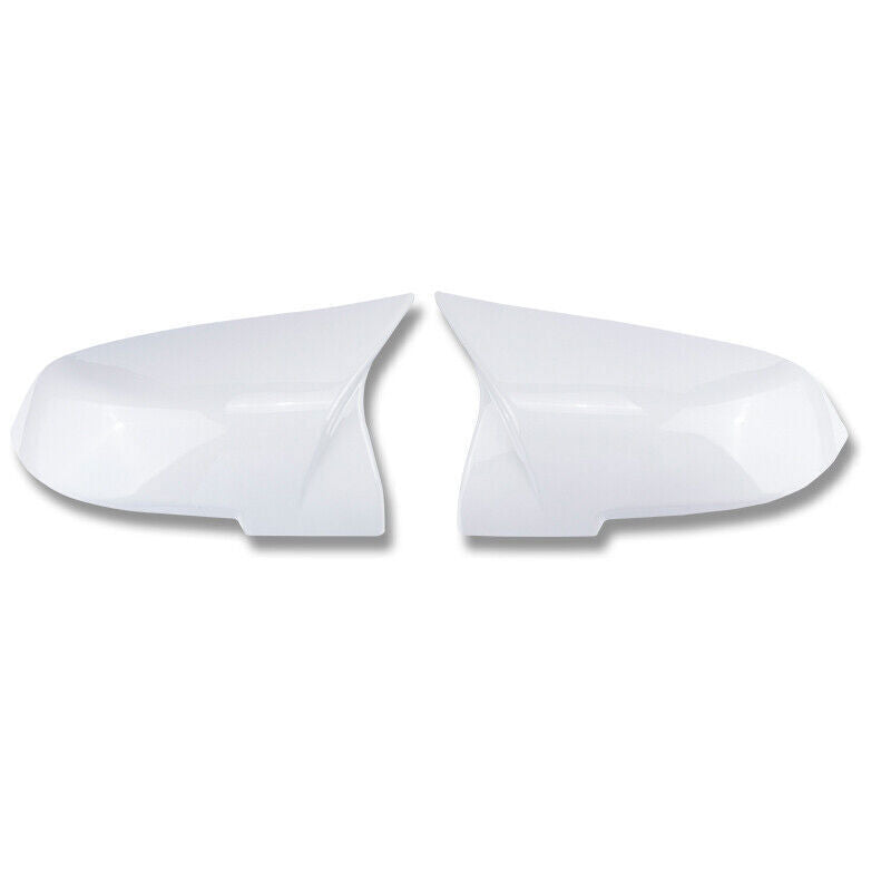 for BMW F30 F35 2014-18 ABS White Door OX Horn Rear View Side Mirror Cover Trim