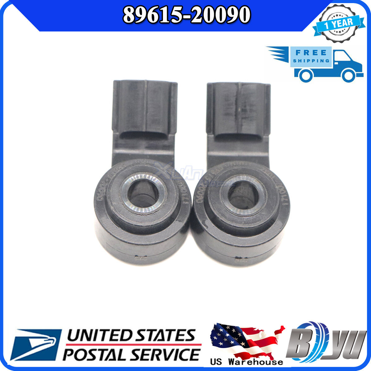 Engine knock sensor applicable to 2005, 2006, 2008, and 2009 Tundra 4.0L, 4.7L, and 5.7L 2PC models. v