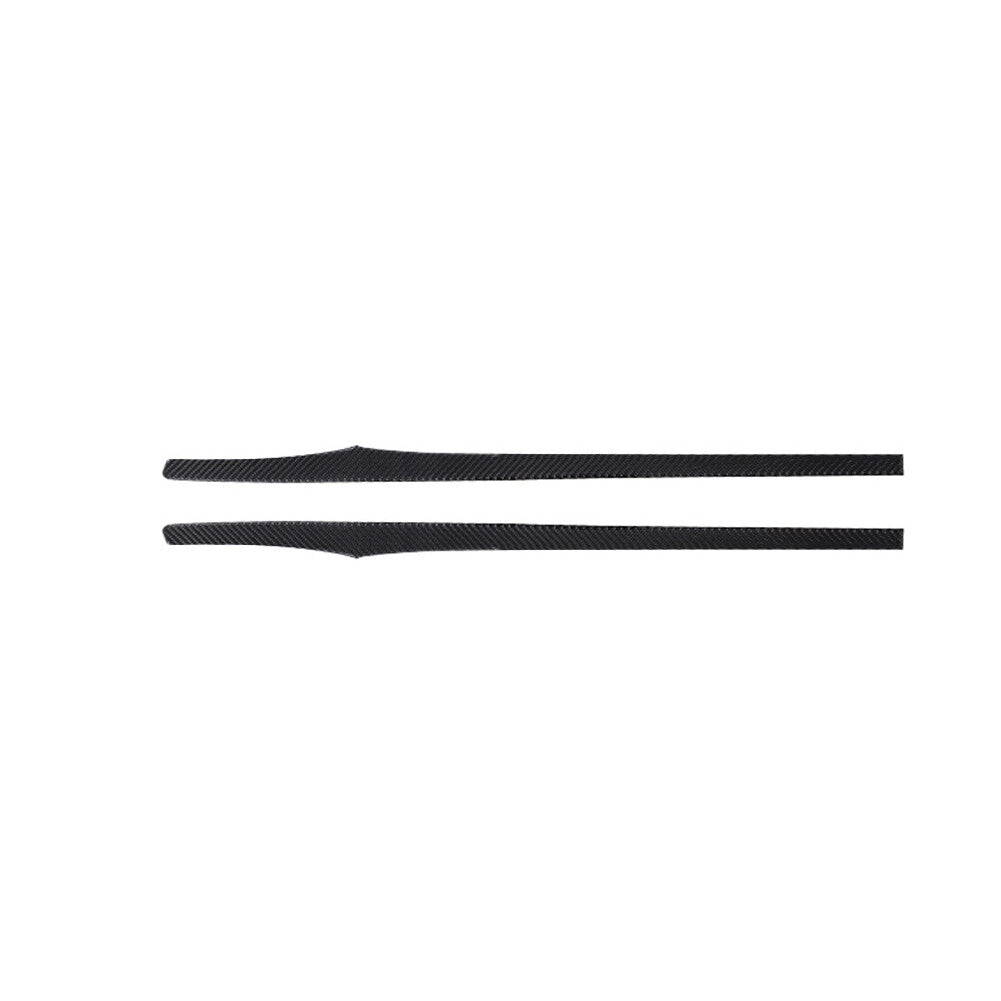 2Pcs Carbon Fiber Door Panel Strips Cover Trim for Porsche 718 2016-2022