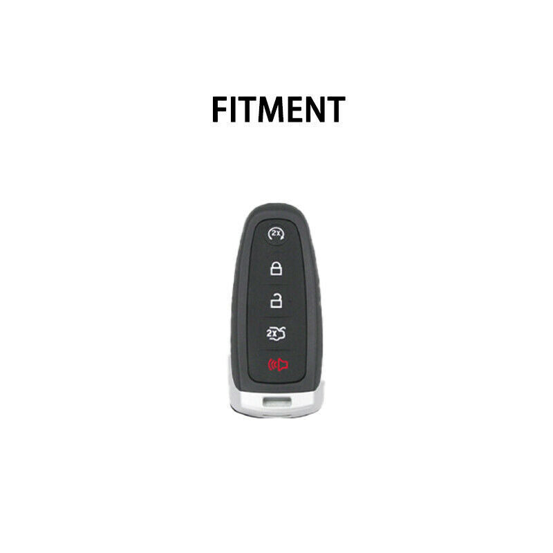 Leather Car Key Fob Shell Case for Lincoln MKX 2011 2012 2013 2014 2015 Q