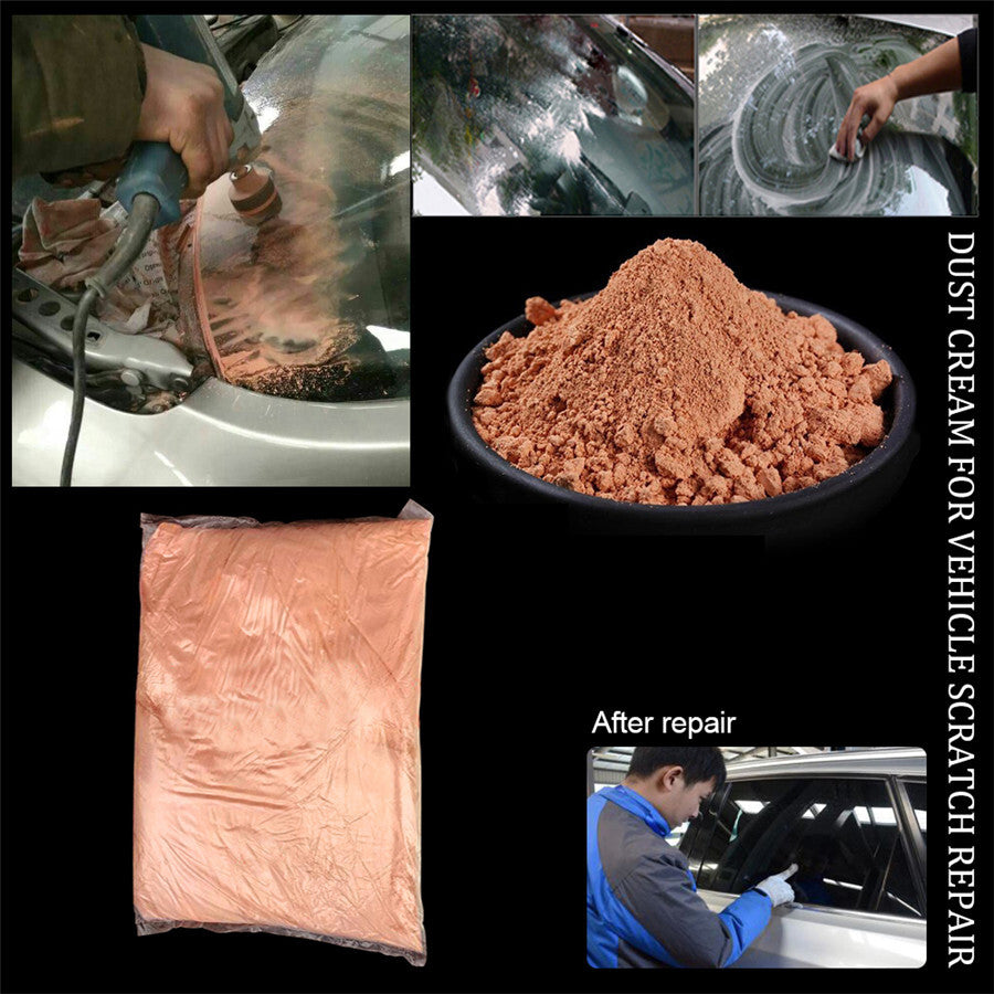 Car 8 Oz Cerium Oxide Powder Glass Polishing Windshield Deep Scratch Remover Kit