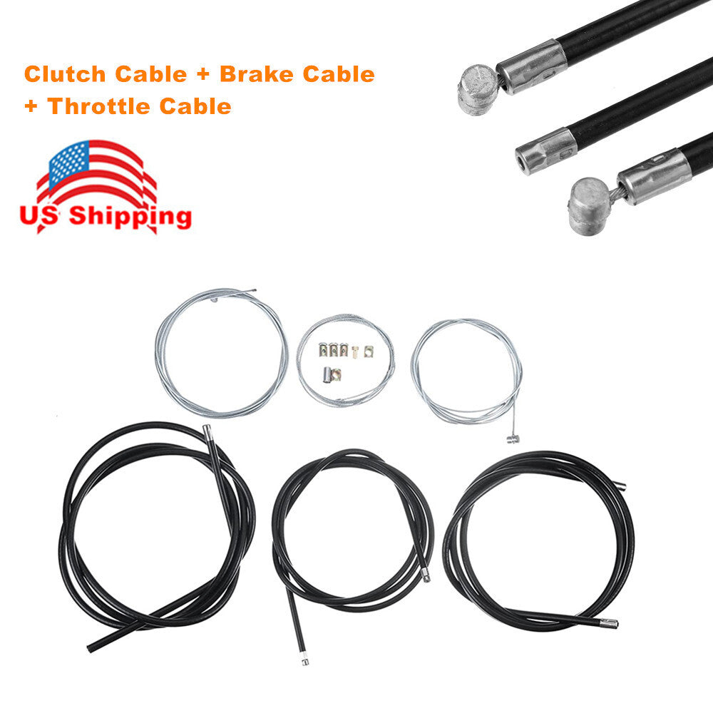 Universal Motorcycle Cable Kit - Clutch Cable Brake Cable Throttle Cable Kit n