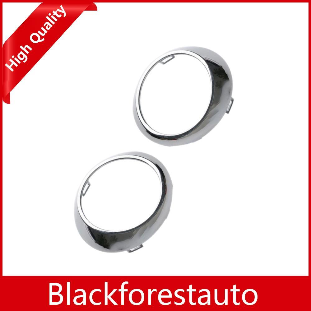 for Mercedes W251 R320 R350 Pair Chrome L+R Bumper Fog Light Bezel Ring Cover Q