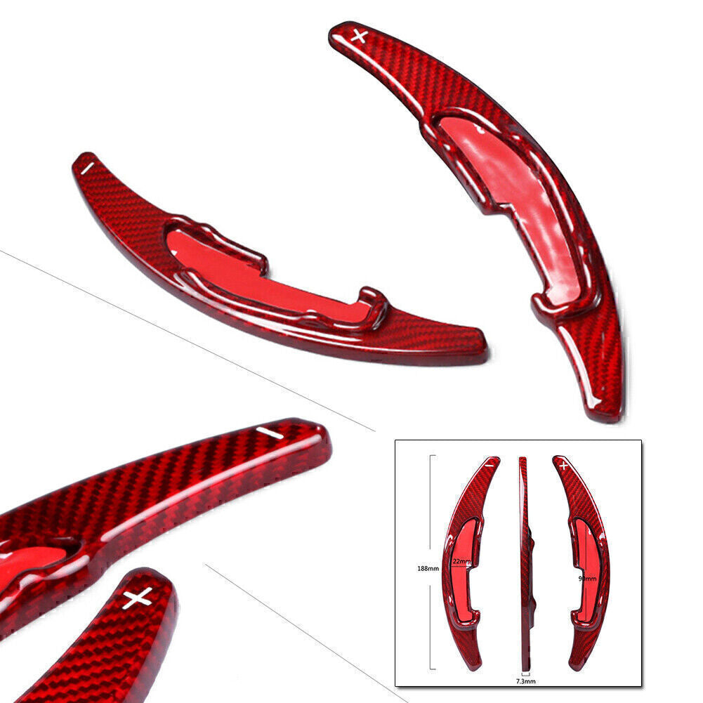 Steering Wheel Shift Paddle Extension Trim Carbon Fiber Fit for BMW M2/3/4/5 X5M X6M