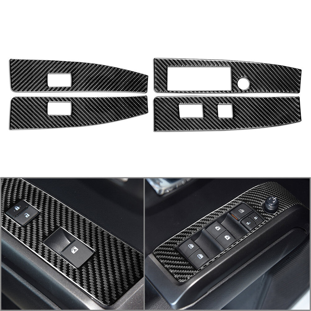 LHD Interior Door Window Lift Switch Control Panel Cover Trim for Toyota Tacoma