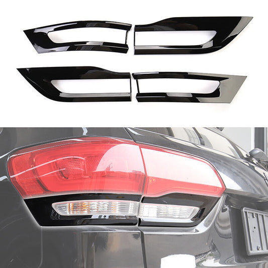 Gloss Black Tail Light Cover Trim Bezel fit for Jeep Grand Cherokee 2014-20/21