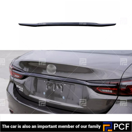 Fit for Mazda 6 2018-2021 ABS Gloss black Rear Door Trunk Frame Cover Trim 1pcs