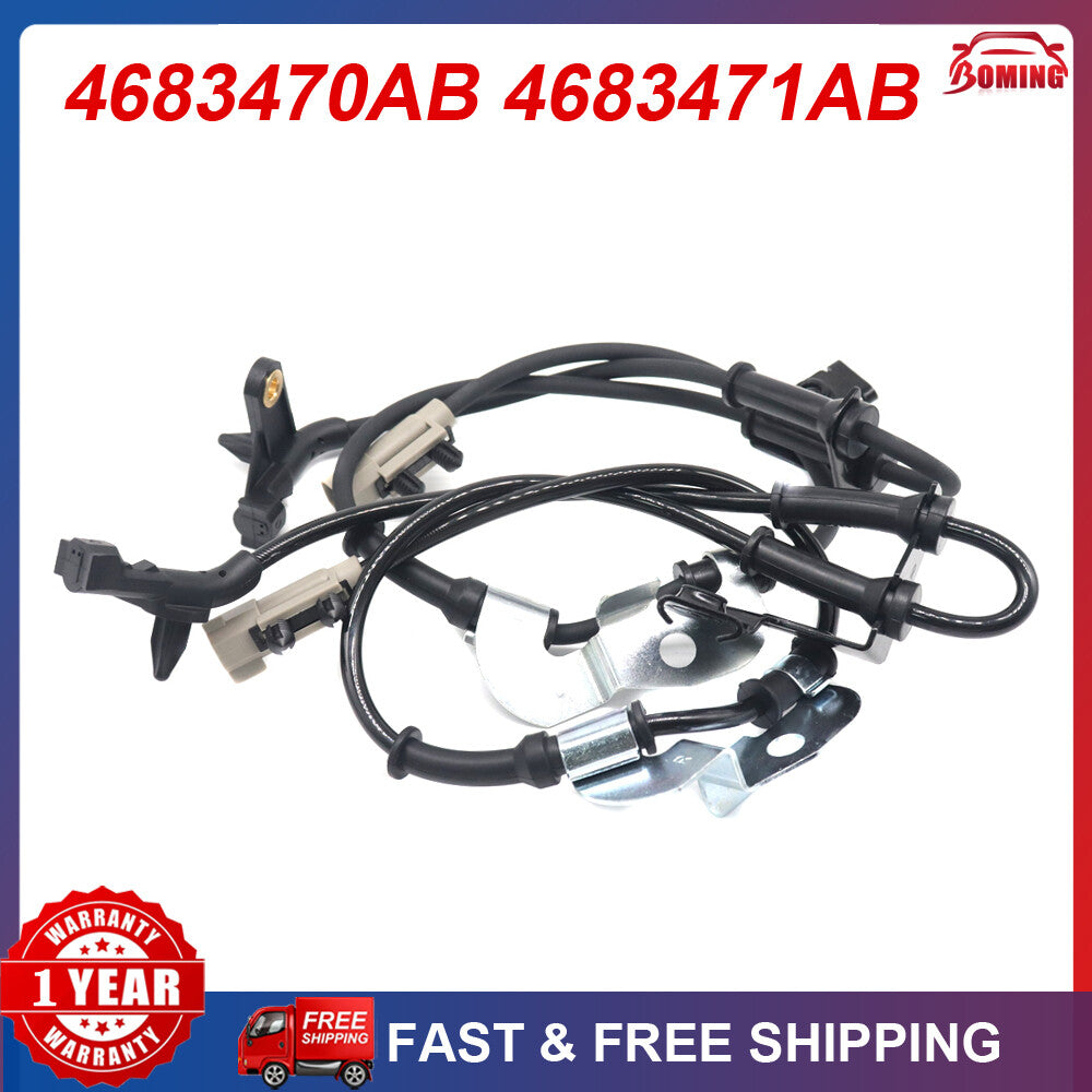 Set of 2 New Front Side ABS Wheel Speed Sensor for Chrysler Town & Country for Dodge