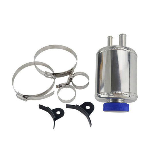 Aluminum Alloy Racing Power Steering Fluid Reservoir Tank 90mm Fill Neck v