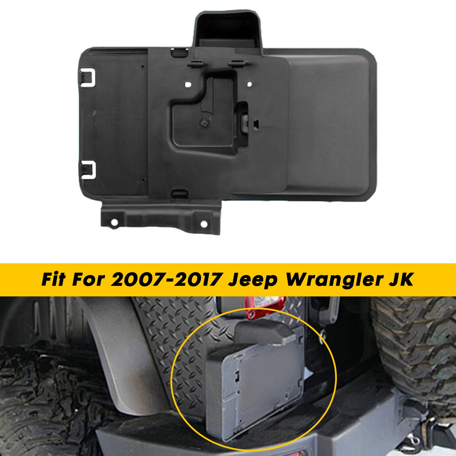 Rear license plate bracket with light for Jeep for Wrangler JK JKU 2007-17 n