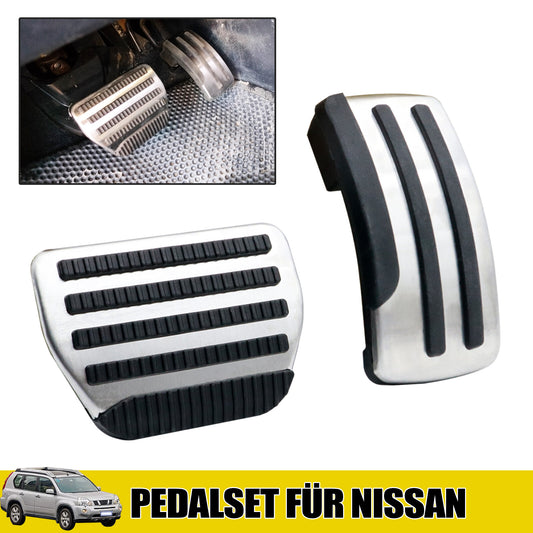Alu Stainless Steel Fuel Brake Pedals Cover for Nissan T31 J10 Murano Rogue AT Q