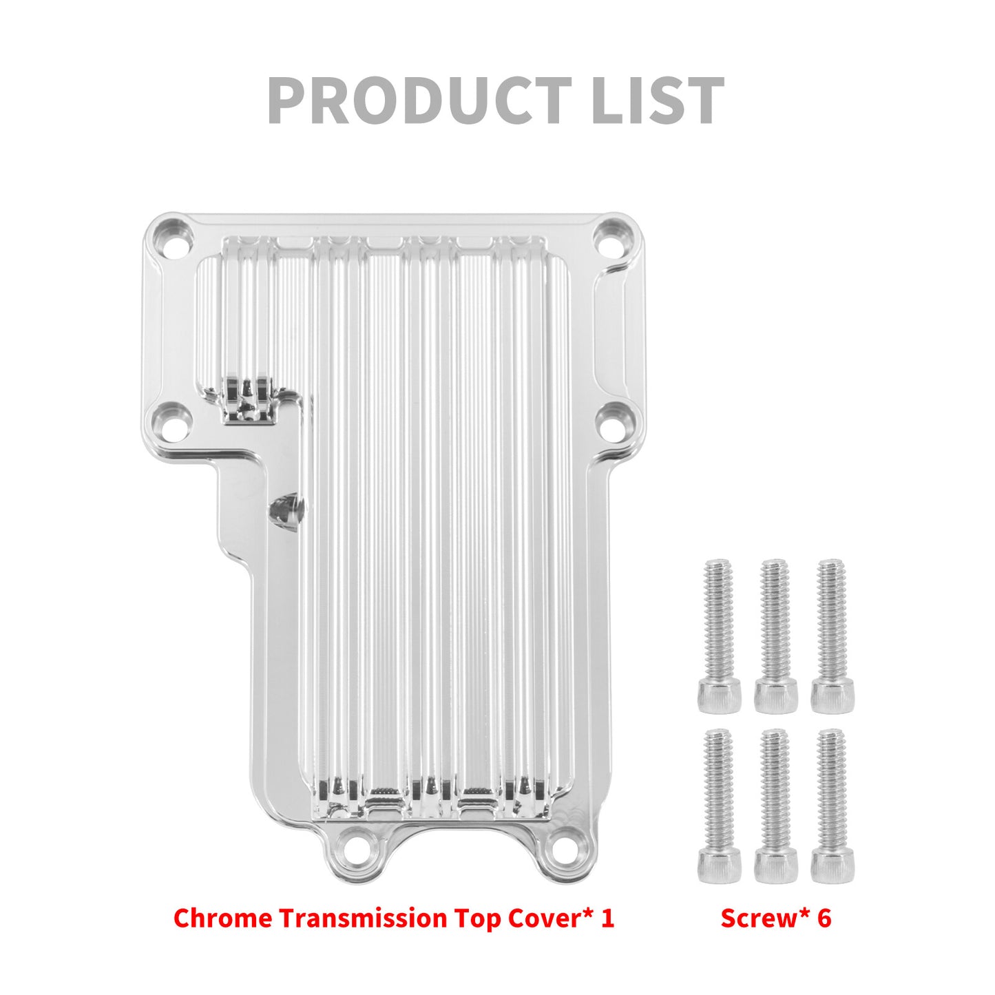Chrome Gauge Transmission Top Cover Fit for Harley Touring Softail Dyna 06-2017