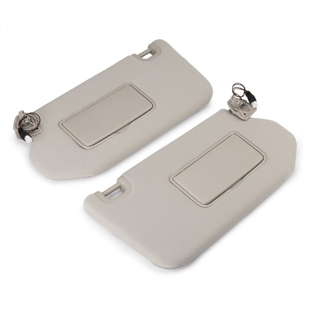 2Pcs For 2013-2018 for Nissan Pathfinder Beige Left + Right Side Sun Visors