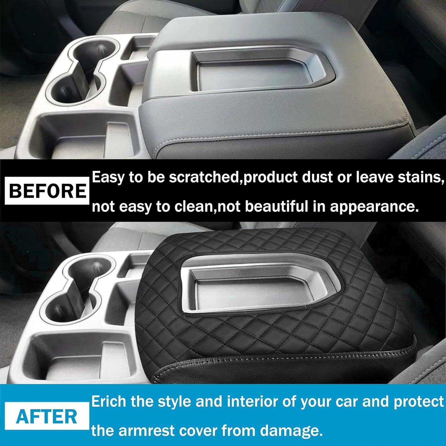 2019 - 2024 Silverado Console Cover, Armrest Cover, Backrest Cushion - n