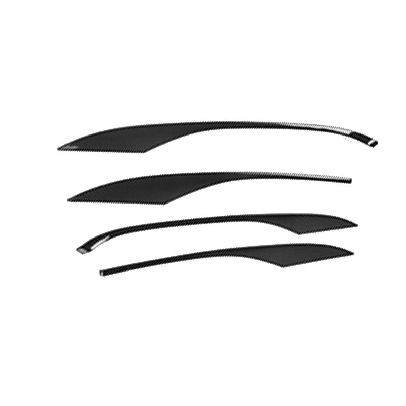 4Pcs Carbon Fiber Inner Door Panel Moulding Cover Trim for Lincoln MKZ 2017-2020