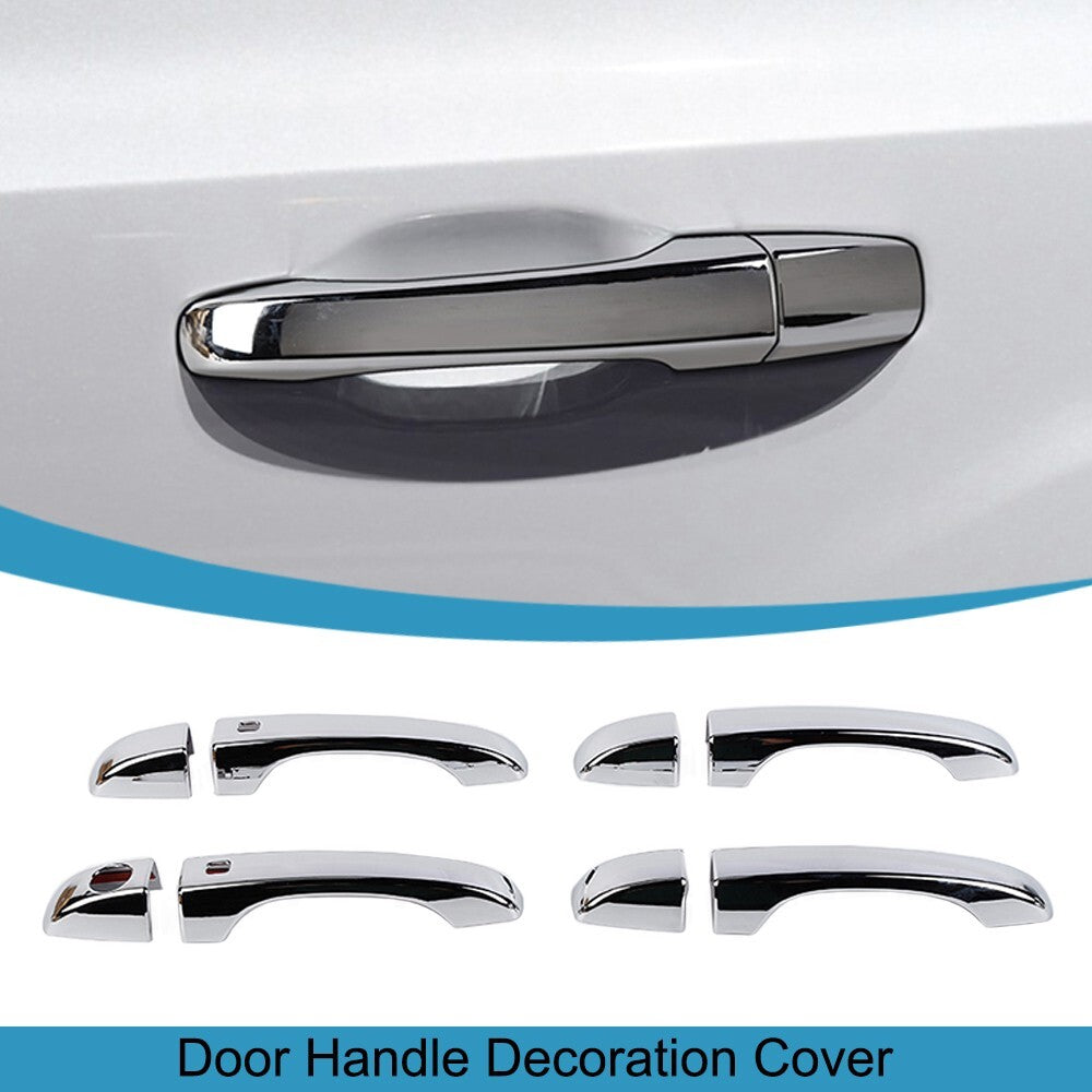 8PCS Chrome Door Grab Handle Shell Cover Trim for Chrysler 300/300C 2011-2023