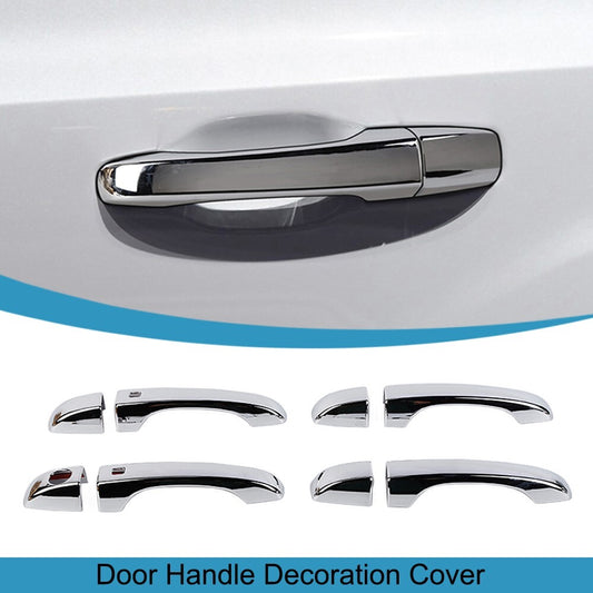 8PCS Chrome Door Grab Handle Shell Cover Trim for Chrysler 300/300C 2011-2023