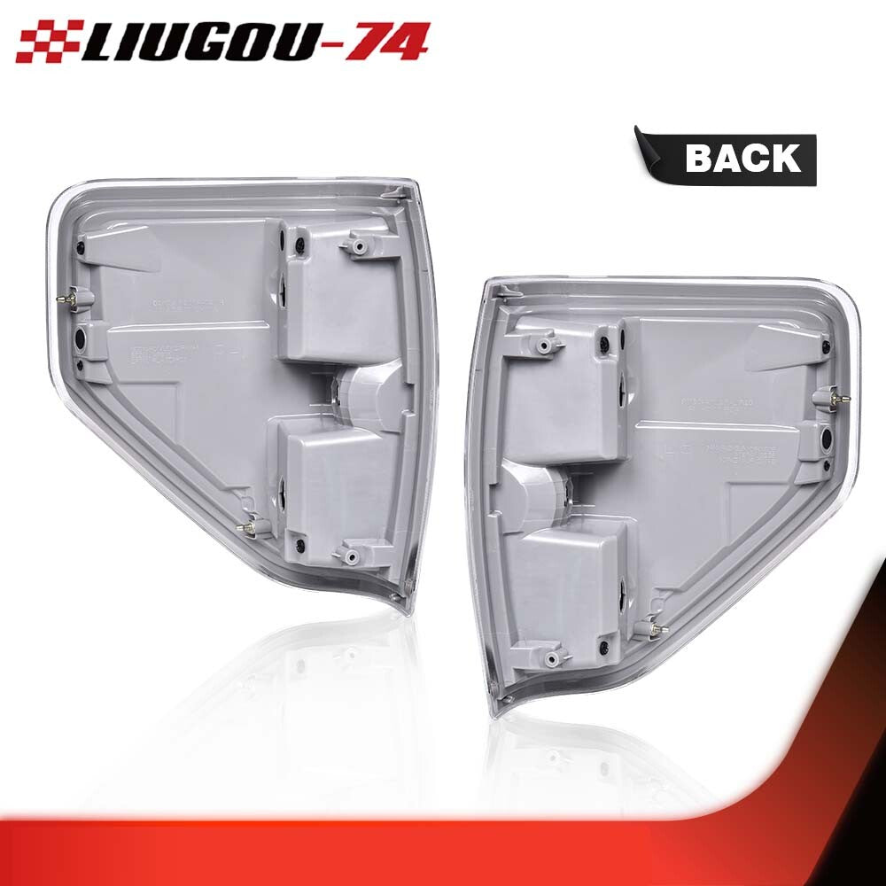Fits 2009 2010 - 2014 for F150 Pickup for CHRome Trim Halogen Tail Light - v