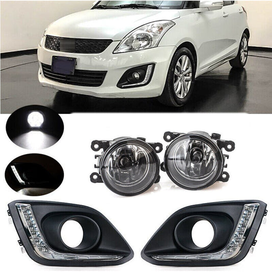 1 Set front Daytime Driving Running Lamp Fog Light for Suzuki for Swift 2014-2016