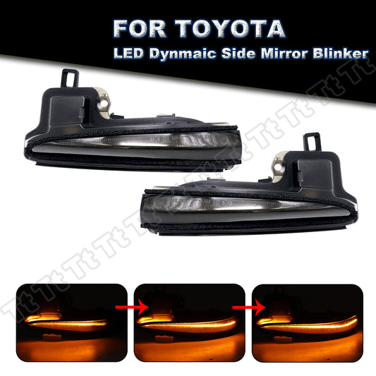 Switchback LED Side Mirror Turn Signal Light for RAV4 19-23 Tacoma 16-23- v