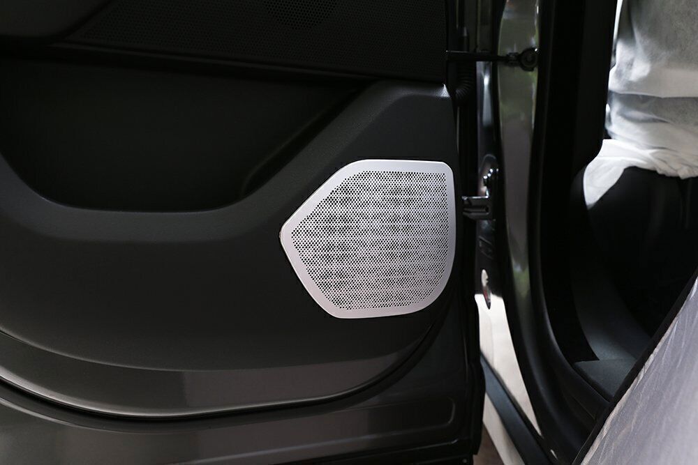 for Range Rover Velar 18-2023 Silver Alloy Inner Door Horn Sound Cover Trim 8X