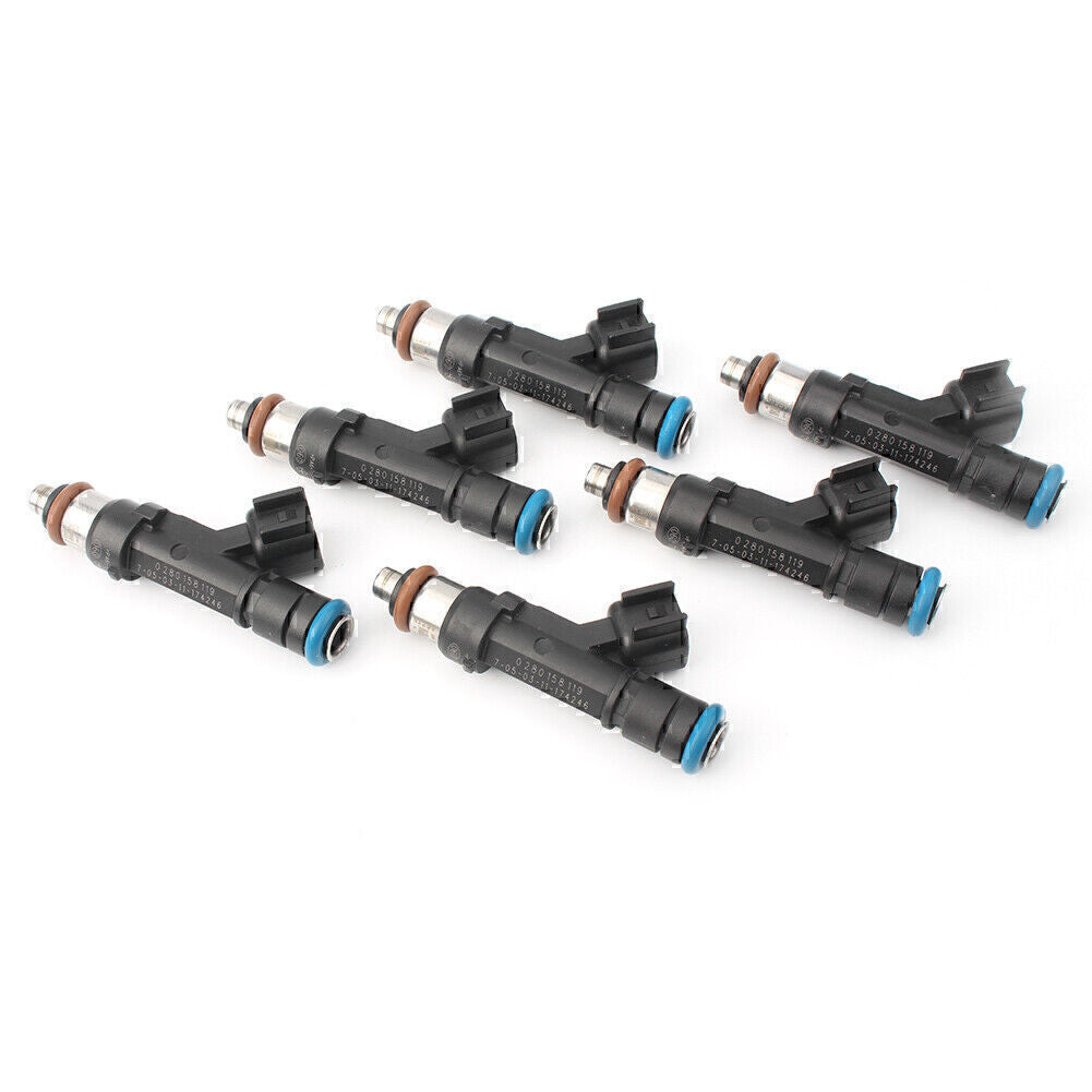 6pcs Fuel Injector 0280158119 04861667AA for Chrysler for Dodge for Jeep 3.3/3.8L 07-10