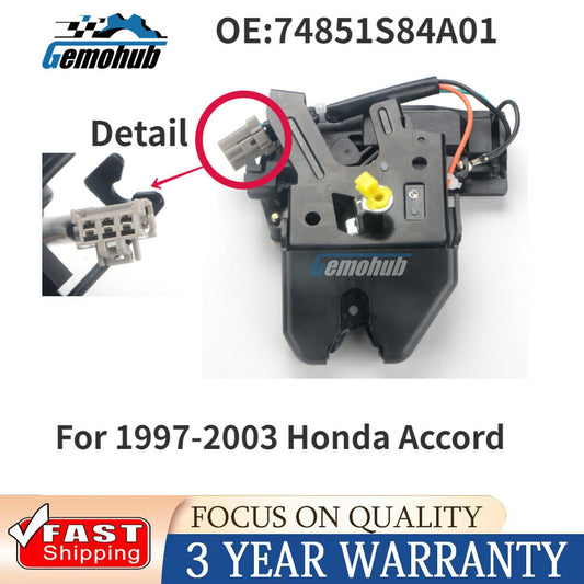 74851S84A01 Bootlid Rear Trunk Lid Lock Latch for 1997-2003 for Honda Accord 2.3 3.0