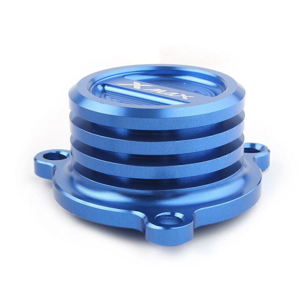 CNC Engine Oil Filter Cap Cover Fit for Yamaha XMAX 250 ABS 300 400 2018 Blue